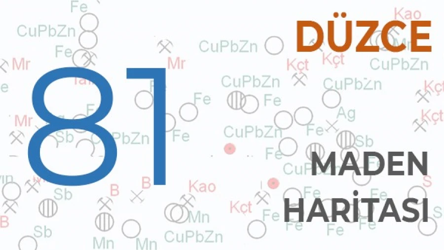 DÜZCE Maden Haritası